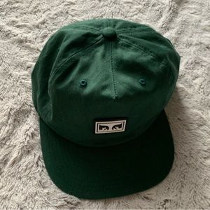 Obey Case 6 Panel Classic Snapback Hat (OS, Dark Cedar)